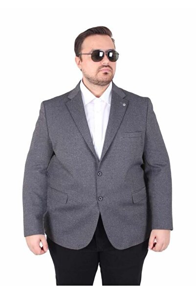 Starbattal Men's Large Size 4 Drop Blazer Jacket 500606 Black