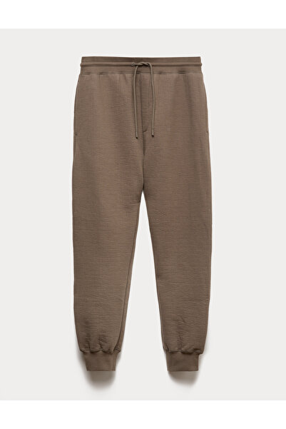 Marks & Spencer Pamuk Karışımlı Dikişli Ribanalı Jogger Pantolon