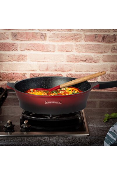 Royalty Line Cookware set, 17 pieces, non-stick, with lids, red and black, – ES1014M