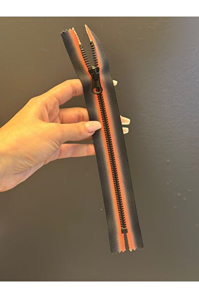 Gönülden Tasarım 21x4 см Цветен цип с зъбци Оранжев