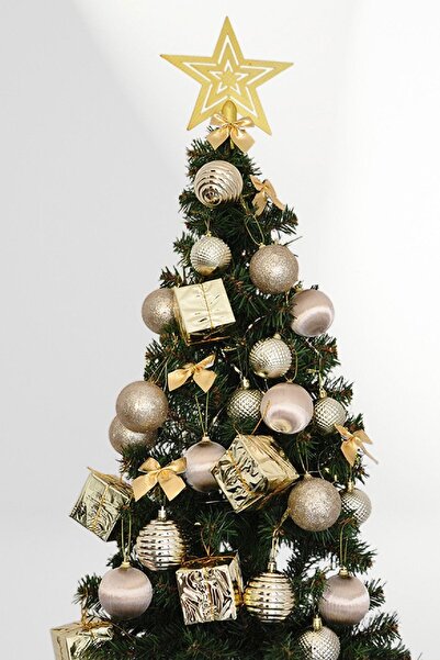 Bkmc Ornament de brad de Crăciun 29 de piese Ornament de Crăciun de lux Ornam...