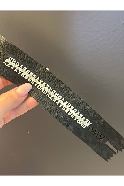 Gönülden Tasarım 24x4 см бял зъб черен цип