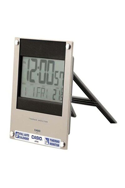 Casio Square Shaped Digital Wall Clock Grey/Black 236x221x25mm