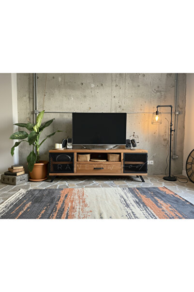 raweyn STYLE DOĞAL AHŞAP ÇEKMECELİ TV ÜNİTESİ - 180cm
