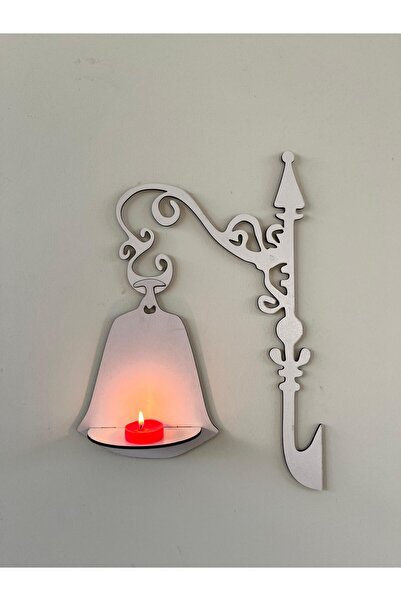 softclass BEYAZ SOKAK LAMBASI RAF DUVAR DEKORU EV DUVAR DEKORASYON ÜRÜNÜ SALO...