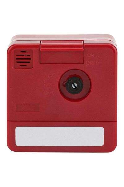 Casio Square Shape Analog Alarm Clock Red 24.6 x 24.6 x 3.7cm