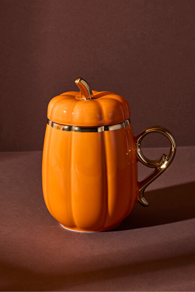 Perotti كوب بورسلين بغطاء على شكل قرع 12×8.5×13.8 سم