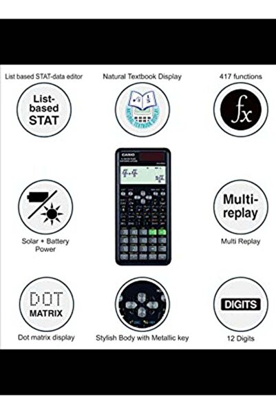 Casio FX-991ESPLUS 2nd Edition Scientific Calculator - Black/Multicolour