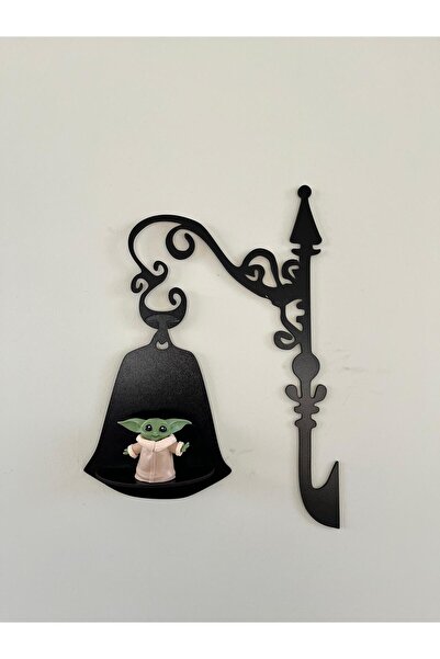 softclass SİYAH SOKAK LAMBASI RAF DUVAR DEKORU EV DUVAR DEKORASYON ÜRÜNÜ SALON OFİS MUTFAK SÜSÜ EV HEDİYESİ