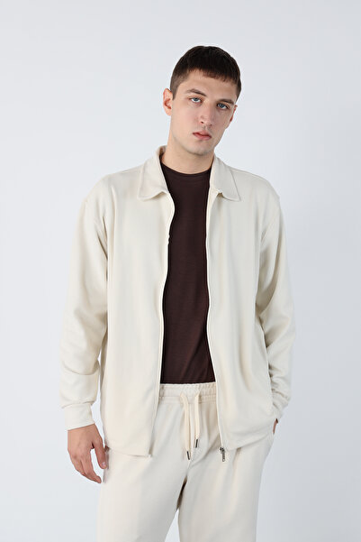 Mesfeno Oversized Zippered Ottoman Sweatshirt