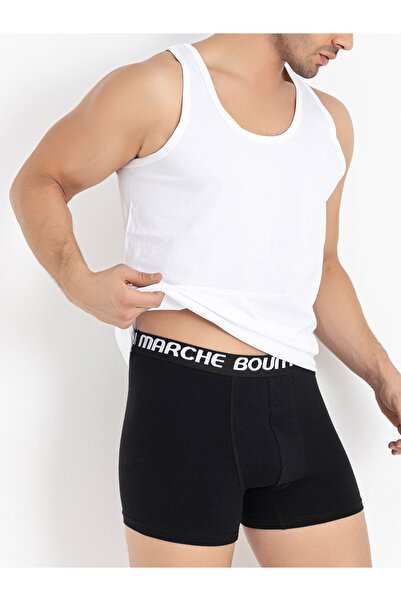 BOUN MARCHE Men's Undershirt Premium 6-Piece Box Combed Cotton Single Jersey 100% Cotton Jawed