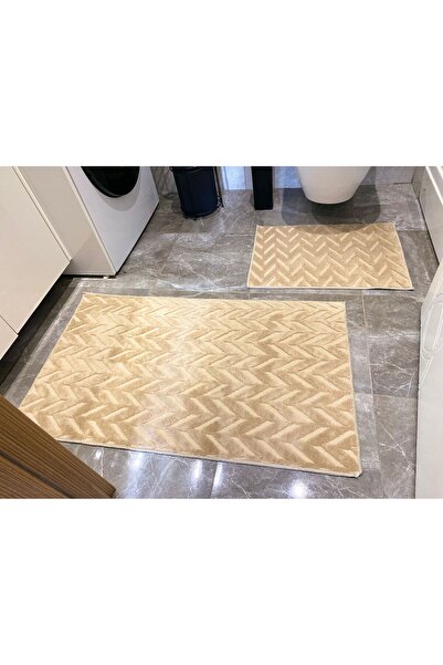 ART ÇEYİZ Toilet Set - Bath Mat (Non-Slip Base) 2-Piece