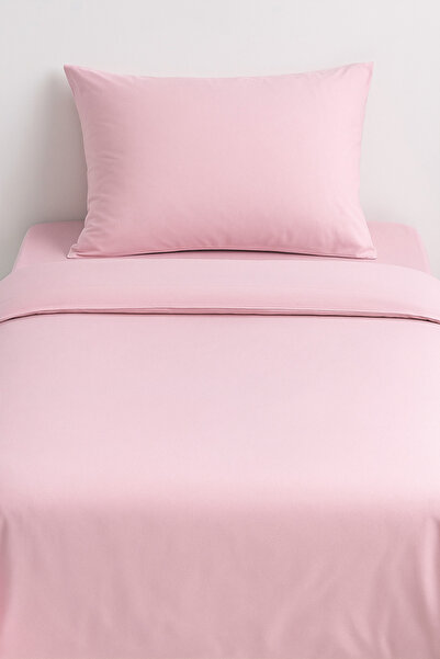 By Masuaa 100% Cotton Pink Akfil Fabric Single Duvet Cover Set