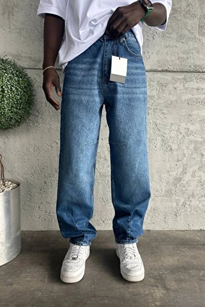 MADZEYMODA Чоловічі штани Relax Baggy Blue Denim Jean KE-942