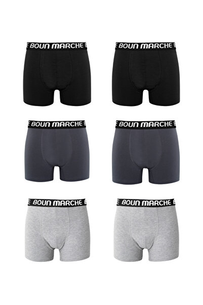 BOUN MARCHE Ανδρικά εσώρουχα Boxer ελαστικό ύφασμα Premium 6-συσκευασία HAROLD