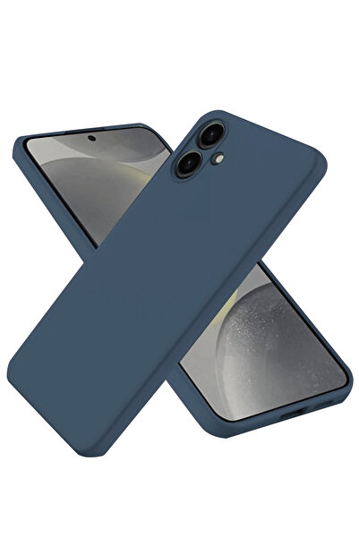 NewFace حافظة سامسونج جالاكسي A06 من السيليكون الأول (175624) - أزرق داكن