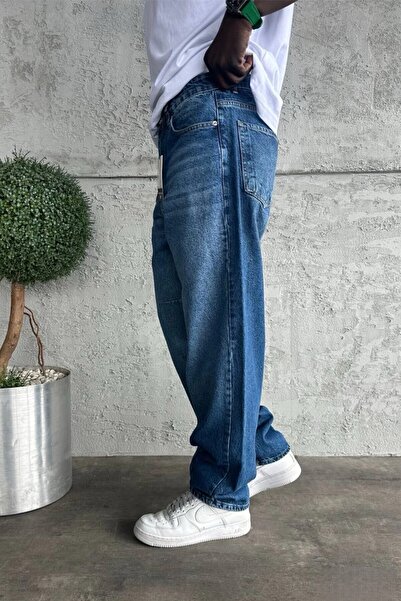 MADZEYMODA Чоловічі штани Relax Baggy Blue Denim Jean KE-942