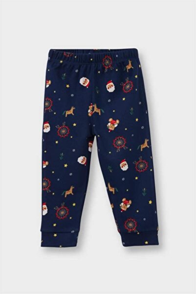 DeFacto Baby Boy Pajama Set Christmas Themed Long Sleeve Top Long Bottom (25 Au)