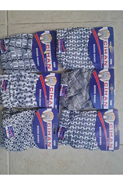 LİA Underwear Economical Men's Combed Cotton Boxer 6-Pack