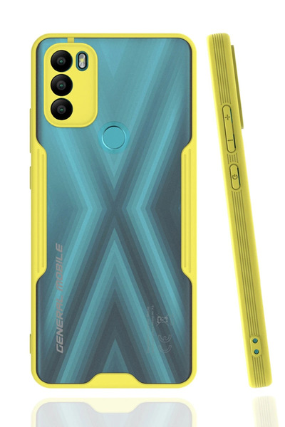 NewFace حافظة سيليكون بلاتينيوم من جنرال موبايل GM 21 بلس (184549) - أصفر