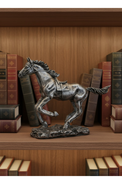 GenelTedarik Özel Tasarım Polyester At Heykeli – Dekoratif Biblo – Ev ve Ofis...