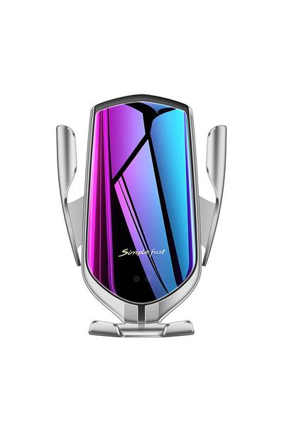 MRG Suport telefon grila L-R1, Smart Wireless, Fast Charge, Gri