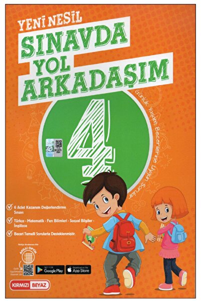 Kırmızı Beyaz Yayınları Kırmızı Beyaz 4. Sınıf Sınavda Yol Arkadaşım