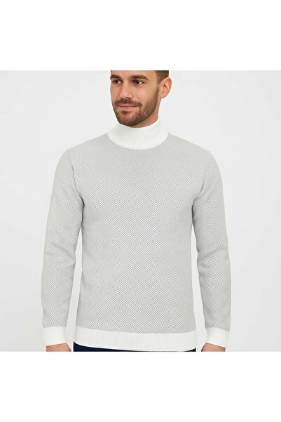 ANATOLIATEKSTILE Men's high-neck sweater – elegant style