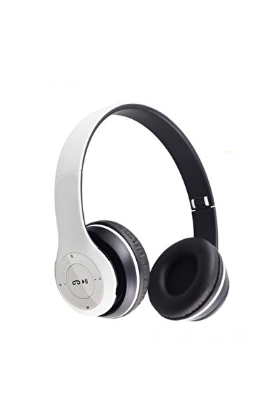 MRG Wireless headphones P47 White with bluetooth microphone