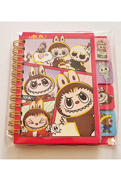 Modellino Spiral Bound Hardcover A6 Lubabu Checkered Notebook with Bookmark 1...