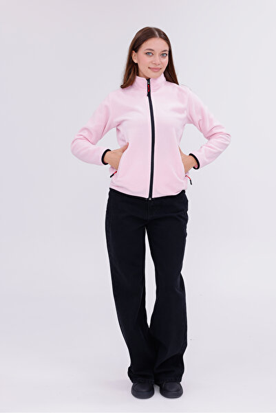 monox Women's Slim Fit Full Zip Fleece Jacket