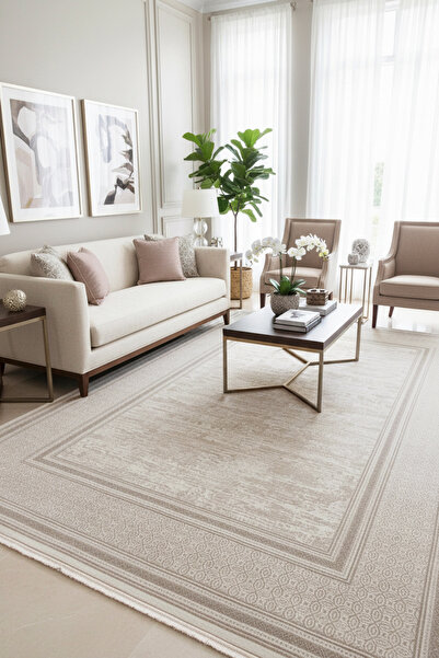 MELARİS HALI Latin Salon Halısı Oturma Odası Halısı Klasik Desenli Halı Yumuş...