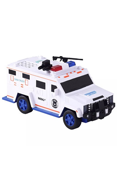 MRG Pusculita Electronica M-6688-19, Masina de politie, Cu PIN, Alb