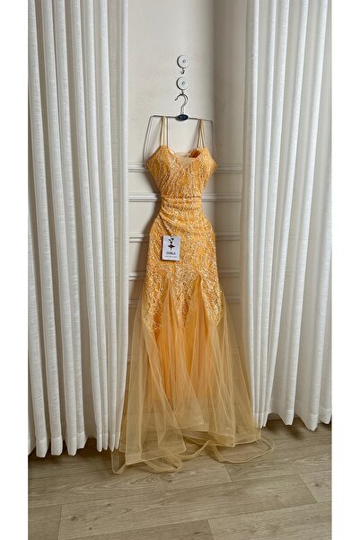 Onila فستان اصفر شيفون