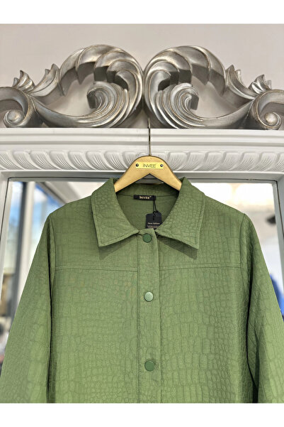 Invee Snap Closure Quilted Cap - Oil Green