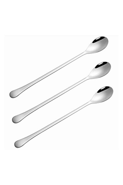 Generic Long Handle Tea Spoon Stainless Steel Cocktail Stirring Spoons Silver...