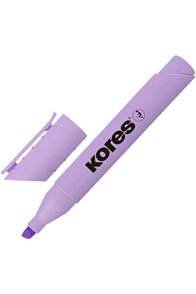 kores FOSFORLU KALEM HIGH LINER PLUS PASTEL MOR
