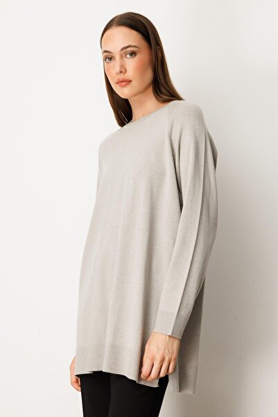 KATREGİYİM On Fashion Buttoned Back Crew Neck Sweater