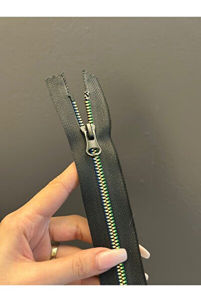 Gönülden Tasarım 24X3 см кольорова зубчаста блискавка зеленого кольору