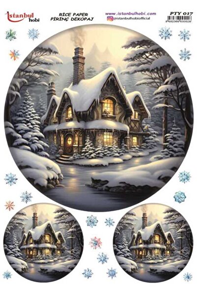 İstanbul Hobi Brass Decopage Paper 30X42Cm Pty-017 New Year