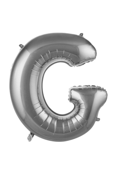 Baloncu Dükkanı بالون حرف G فضي، جميع الحروف 34 بوصة