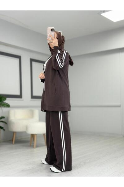 Butik Kardelen Camelya Triple Suit 10720 Coffee