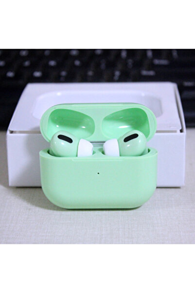 MRG MinPods3 Bluetooth Headphones, With Case, LCD Display, Green