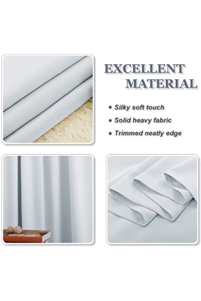 OEM Set of 2 PONY DANCE Curtains, Polyester, Opaque, 160 x 110 cm, White