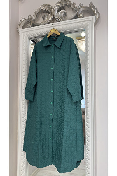 Invee Snap Closure Quilted Cap - Emerald