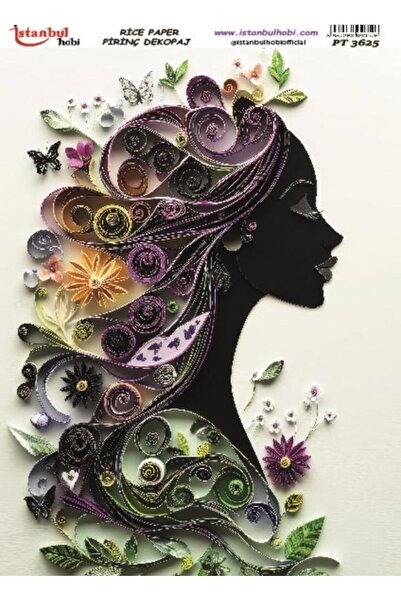 İstanbul Hobi ورق ديكور نحاسي 30×42 سم PT-3625 للنساء