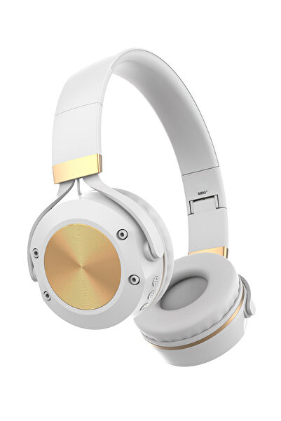 MRG M624 Wireless Headphones, On Ear, With Bluetooth, White