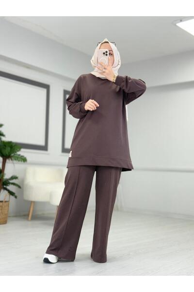 Butik Kardelen Σετ αθλητικής φόρμας CAMELYA 10667 Καφέ Ι