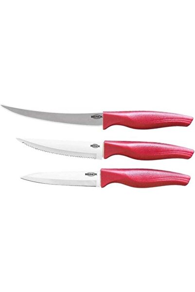 Generic Brinox Cross stainless steel knife 3pcs set (2556/520)