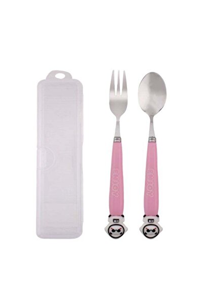 Generic CRAVISTA Astronaut Design Kids Cutlery Set with Case - 2-Piece Stainl...